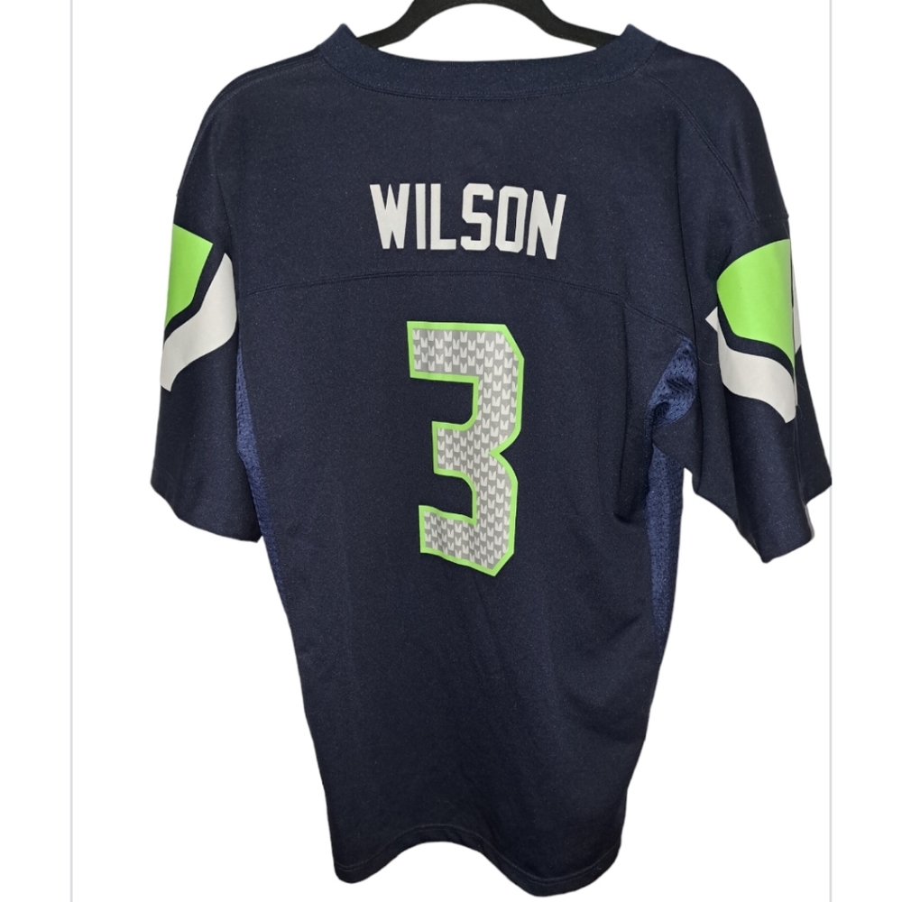 NFL Seattle Seahawks Russell Wilson Kids Football Jersey Youth Boys XL (18/20)